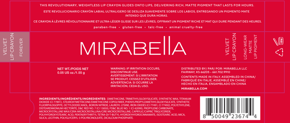 Product image for Velvet Lip Crayon - Forever.