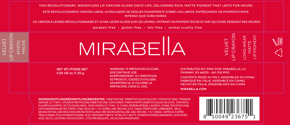 Product image for Velvet Lip Crayon - Mystic Mauve.