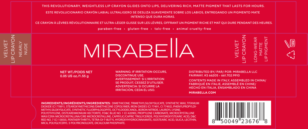 Product image for Velvet Lip Crayon - Nearly Nude.