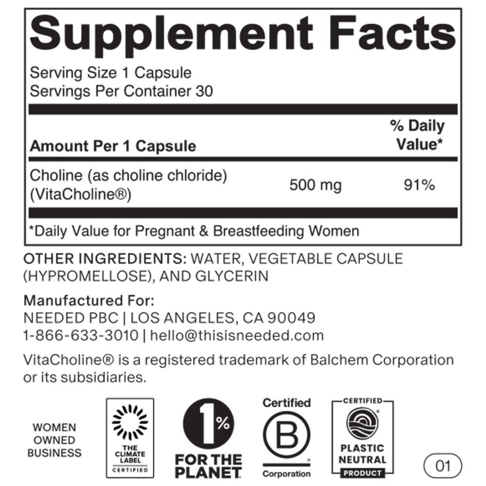 Product image for Prenatal Choline +.