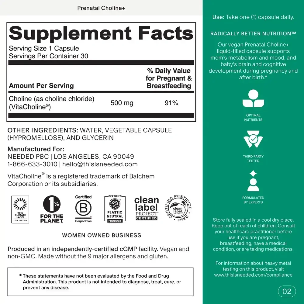 Product image for Choline+.