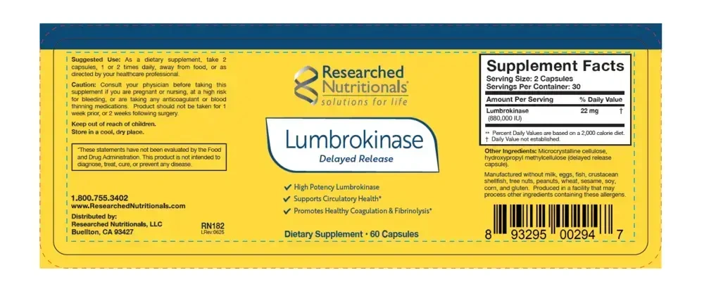 Product image for Lumbrokinase.