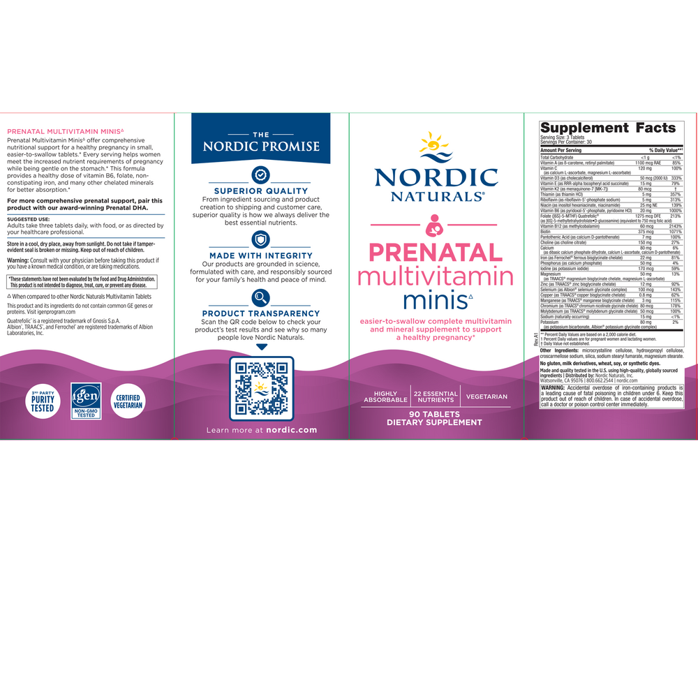Product image for Prenatal Multivitamin Minis.