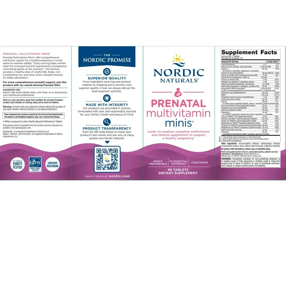 Product image for Prenatal Multivitamin Minis.