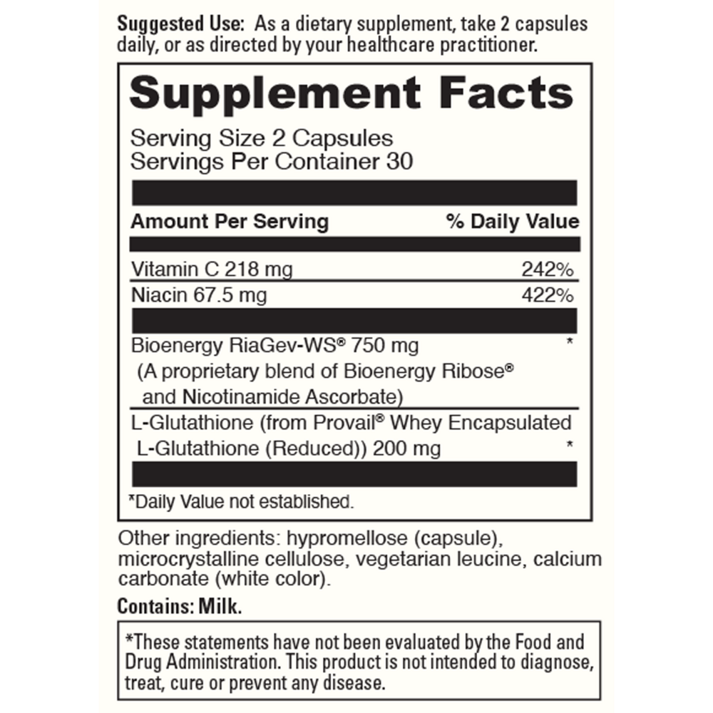 Product image for NAD+ Activate with Glutathione.