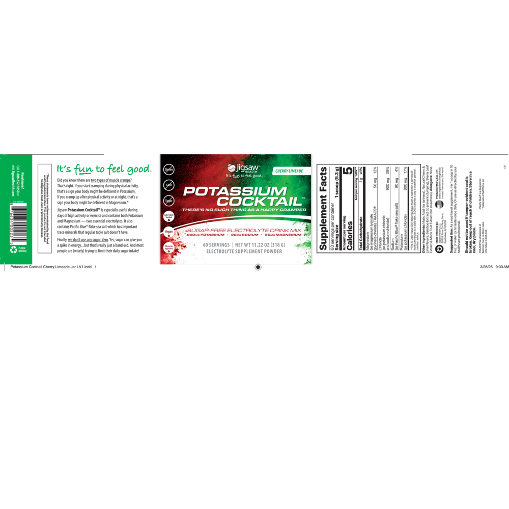 Product image for Jigsaw Potassium Cocktail™ Cherry Limeade.