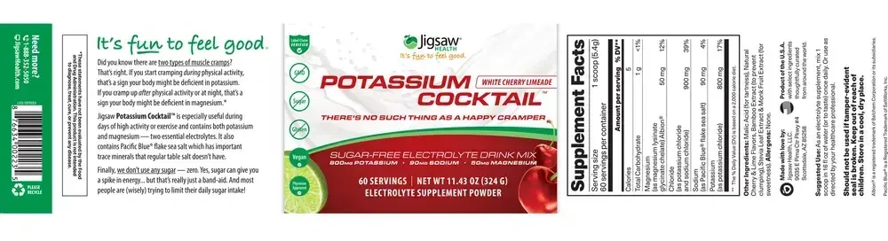 Product image for Jigsaw Potassium Cocktail™, White Cherry Limeade.