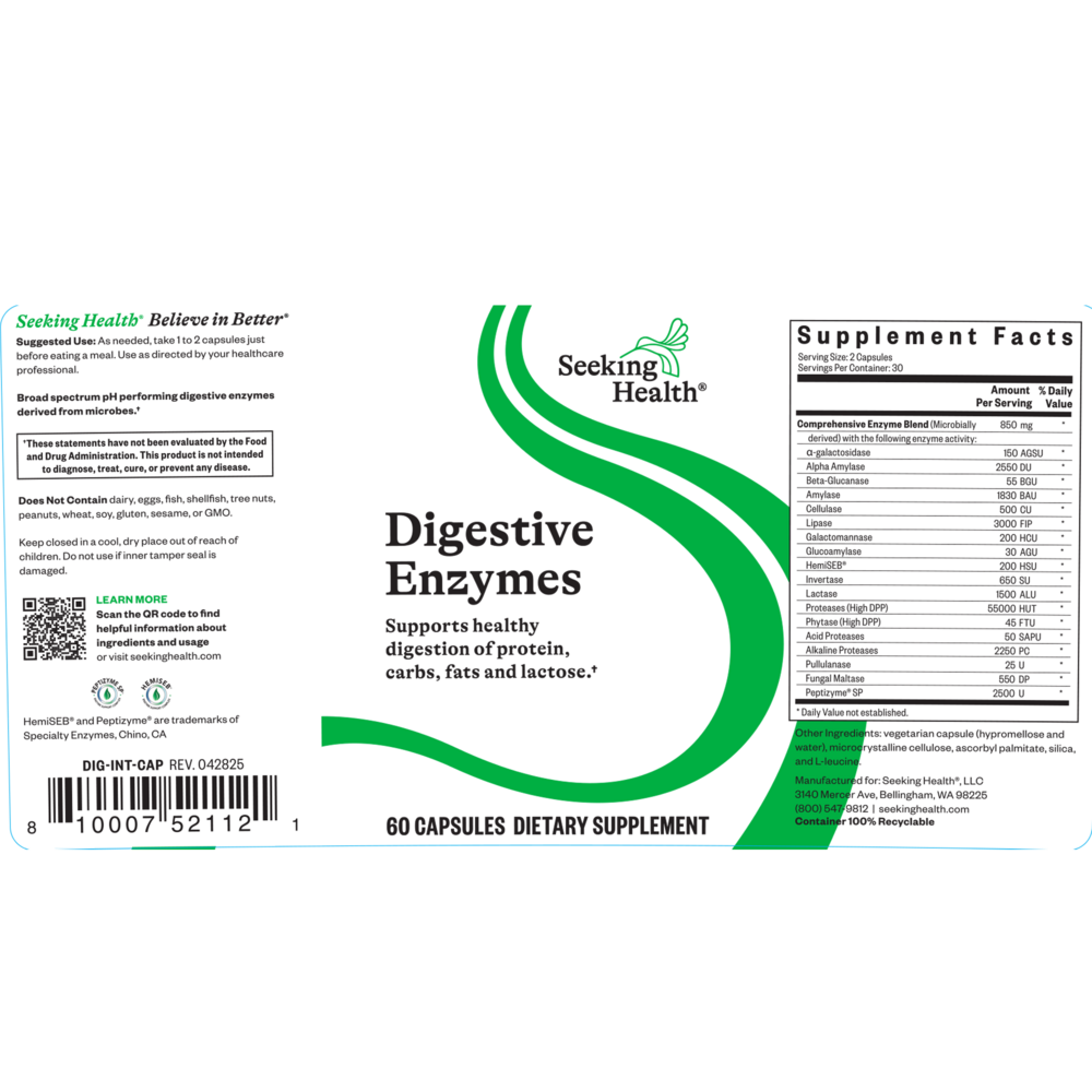Product image for Digestive Enzymes.