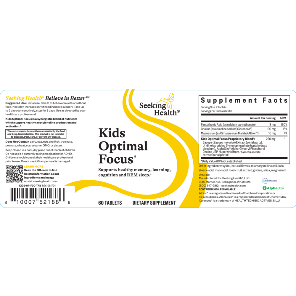 Product image for Kids Optimal Focus.