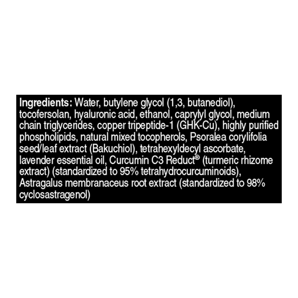 Product image for Copper GHK+ Facial Serum with Cycloastragenol.