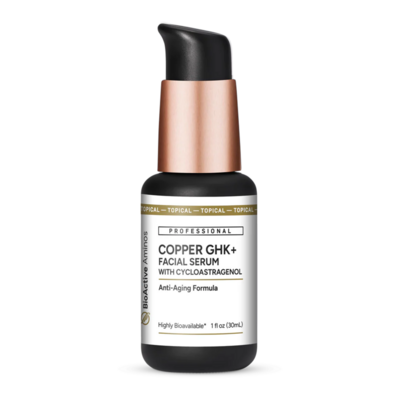 Copper GHK+ Facial Serum with Cycloastragenol 30 Milliliters