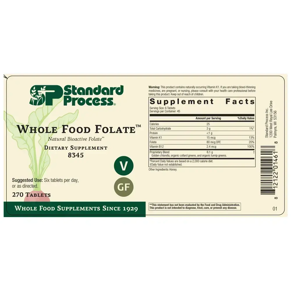 Product image for Whole Food Folate.