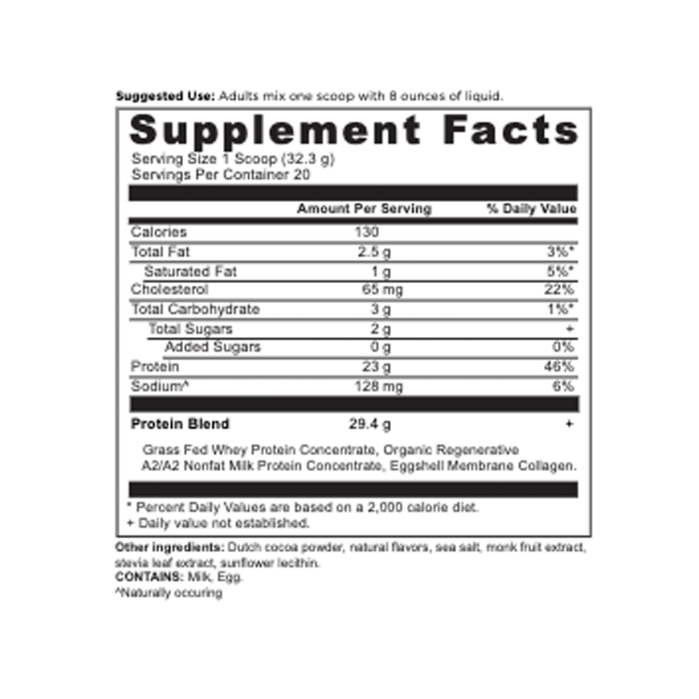 Product image for Whey Protein Powder - Milk Chocolate.