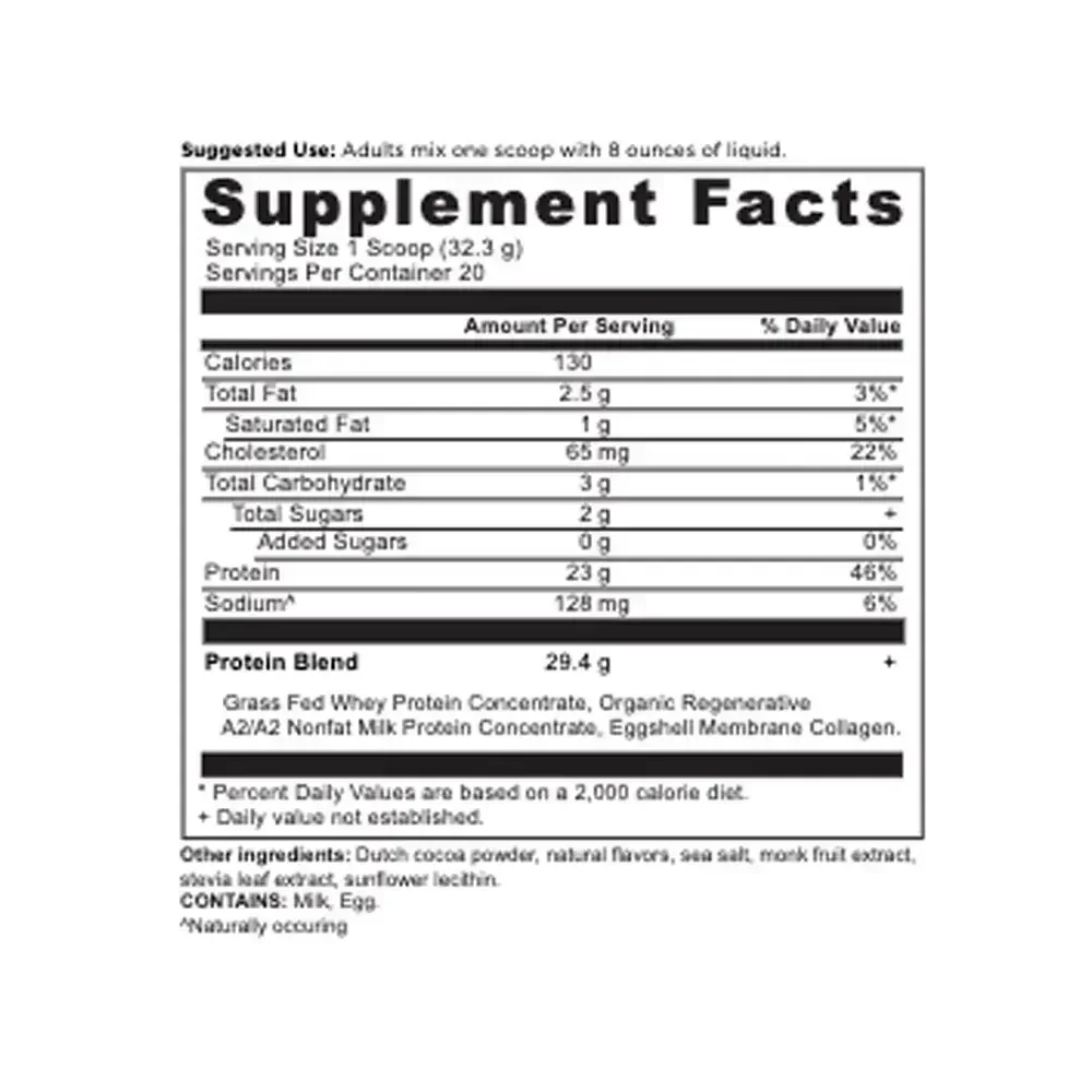 Product image for Whey Protein Powder - Milk Chocolate.
