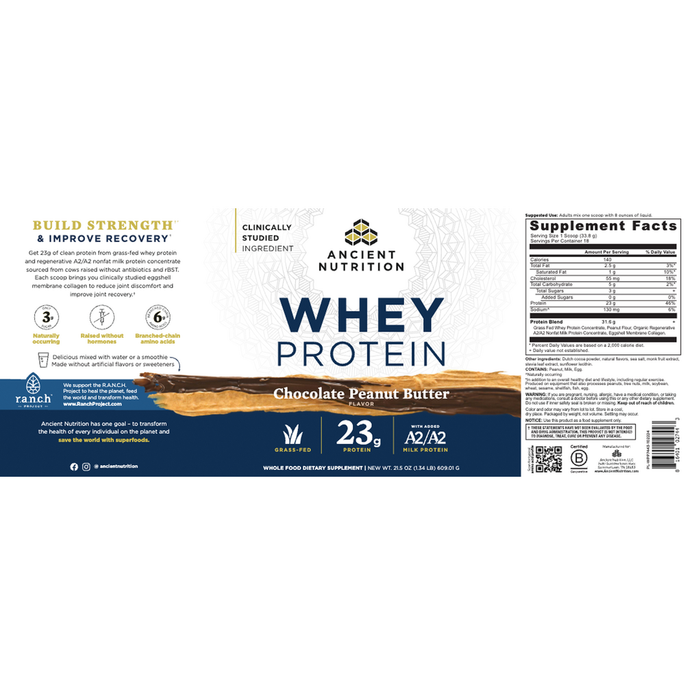 Product image for Whey Protein Powder - Chocolate Peanut Butter.