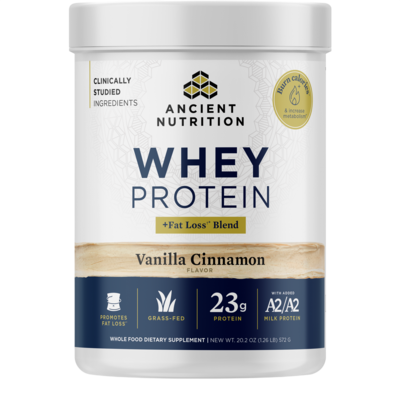 Whey Protein Powder (Fat Loss Blend) - Cinnamon Vanilla 572 Grams