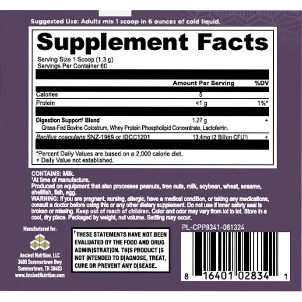 Product image for Colostrum Powder Gut &amp; Immune System Health, Unflavored.