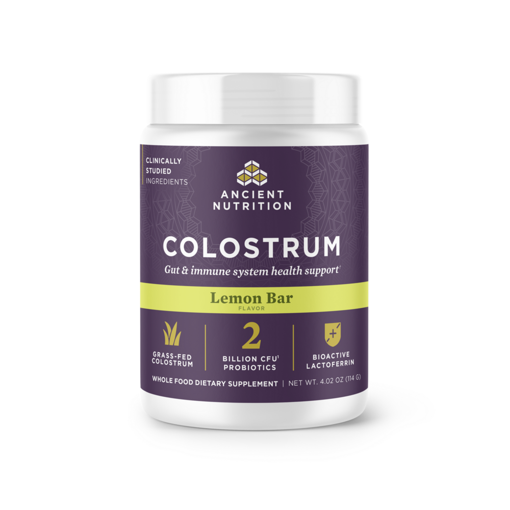 Product image for Colostrum Powder Gut &amp; Immune System Health, Lemon Bar Flavor.