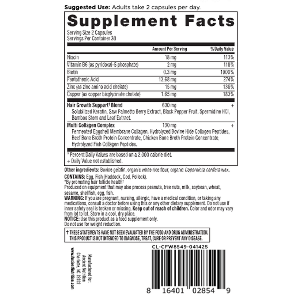 Product image for Hair Growth + Collagen.