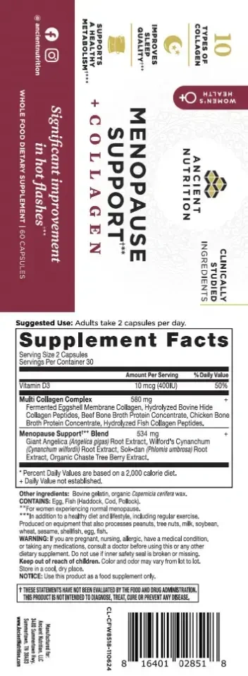 Product image for Menopause Support + Collagen.
