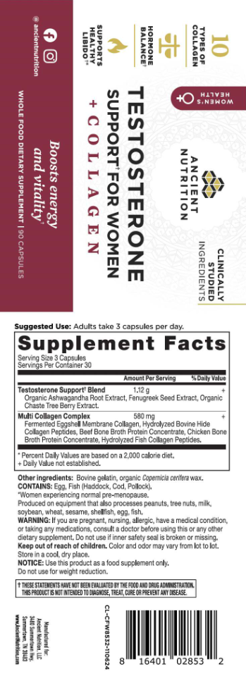Product image for Testosterone Support for Women + Collagen.