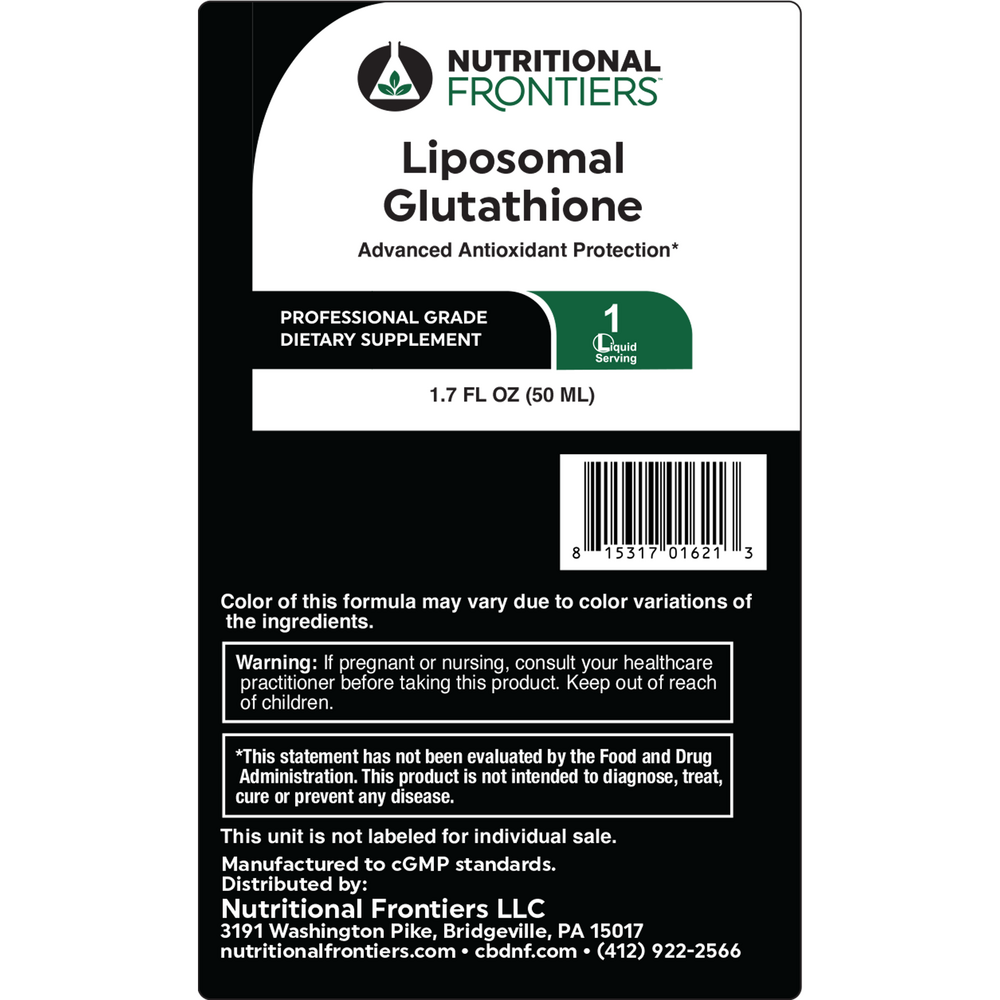 Product image for Liposomal Glutathione.
