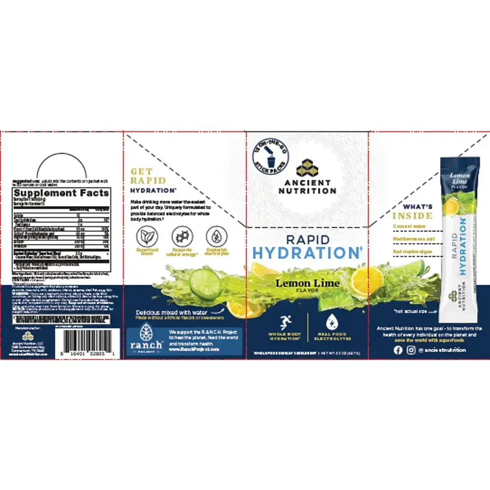 Product image for Rapid Hydration - Lemon Lime.