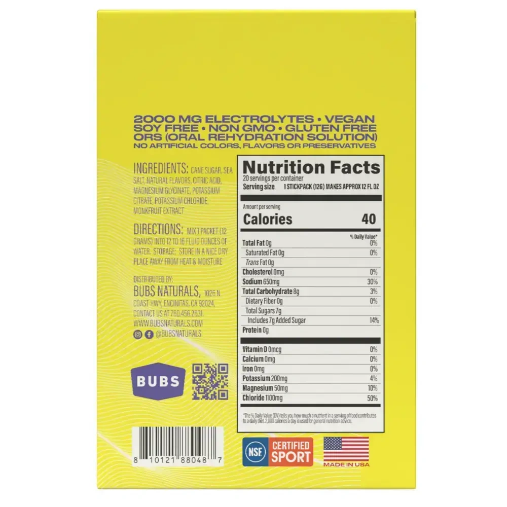 Product image for Hydrate or Die Electrolytes - Lemon.