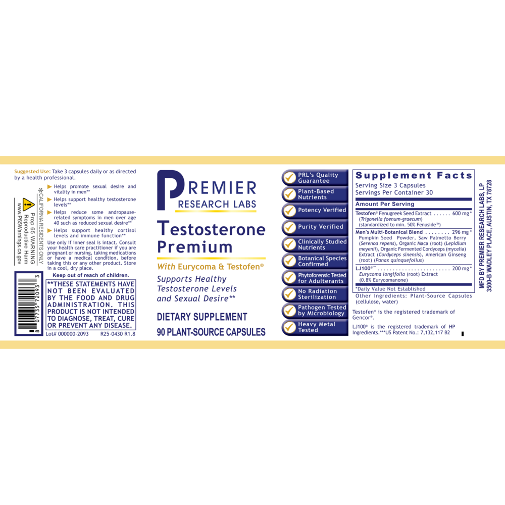 Product image for Testosterone Premium.