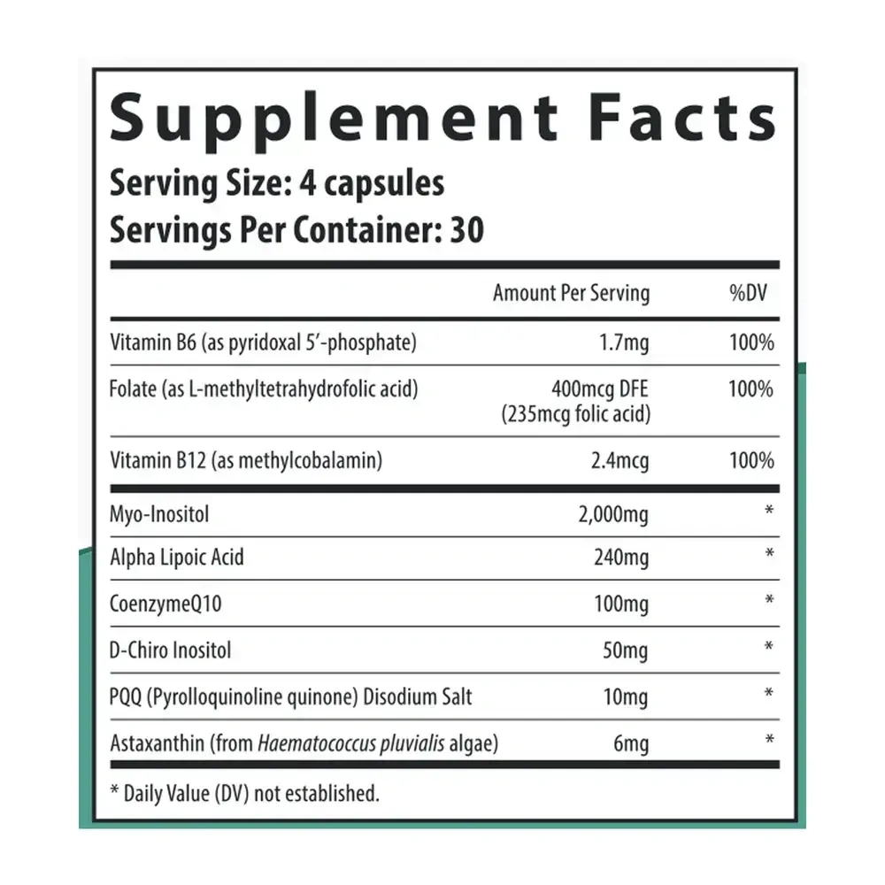 Product image for PQQ + Myo + D-Chiro Inositol 40:1 Ratio.