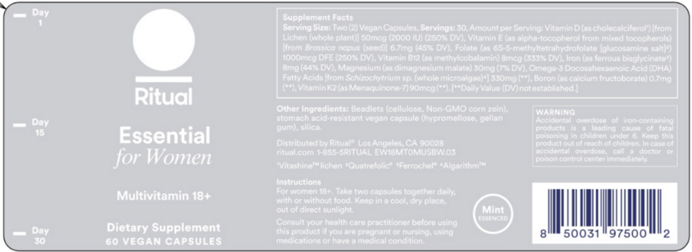 Product image for Essential for Women Multivitamin 18+ Mint.