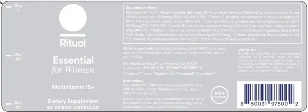 Product image for Essential for Women Multivitamin 18+ Mint.