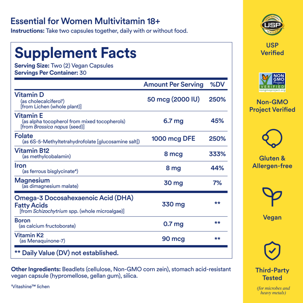 Product image for Essential for Women Multivitamin 18+ Mint.