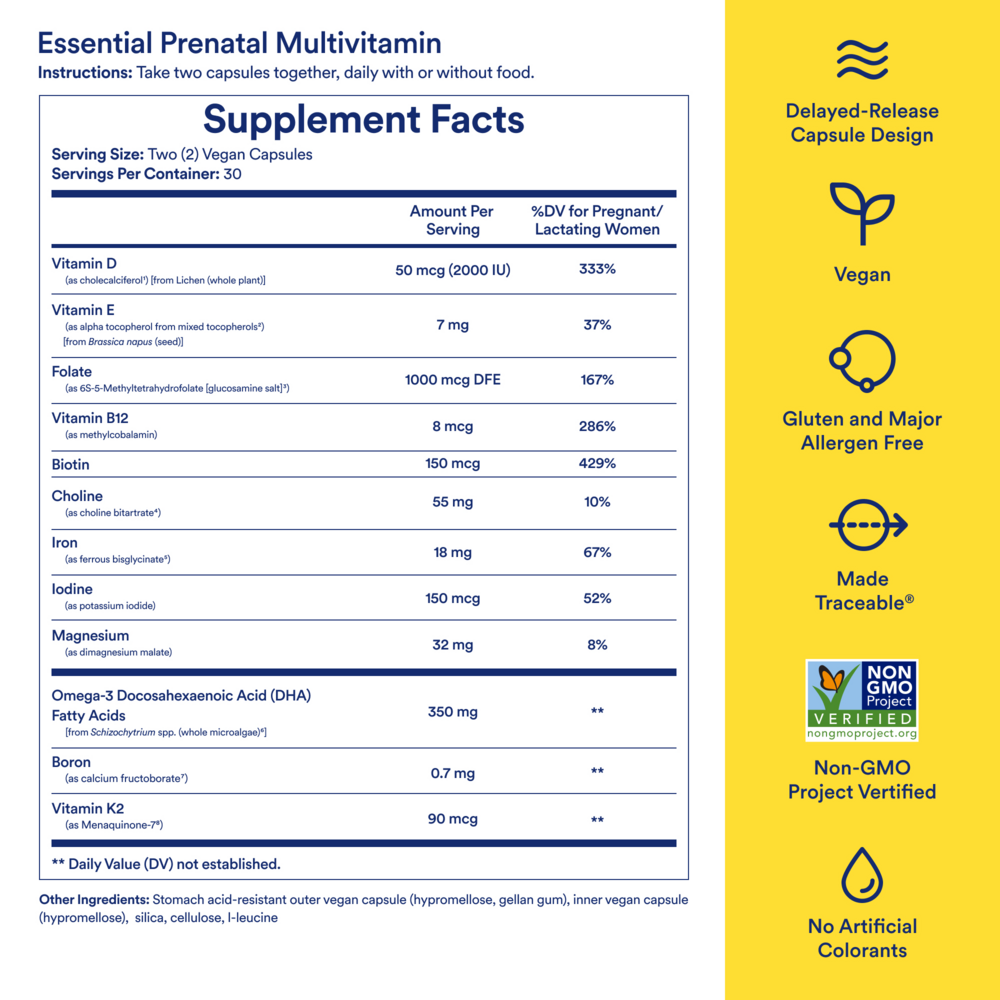 Product image for Essential for Women Prenatal Multivitamin Citrus.