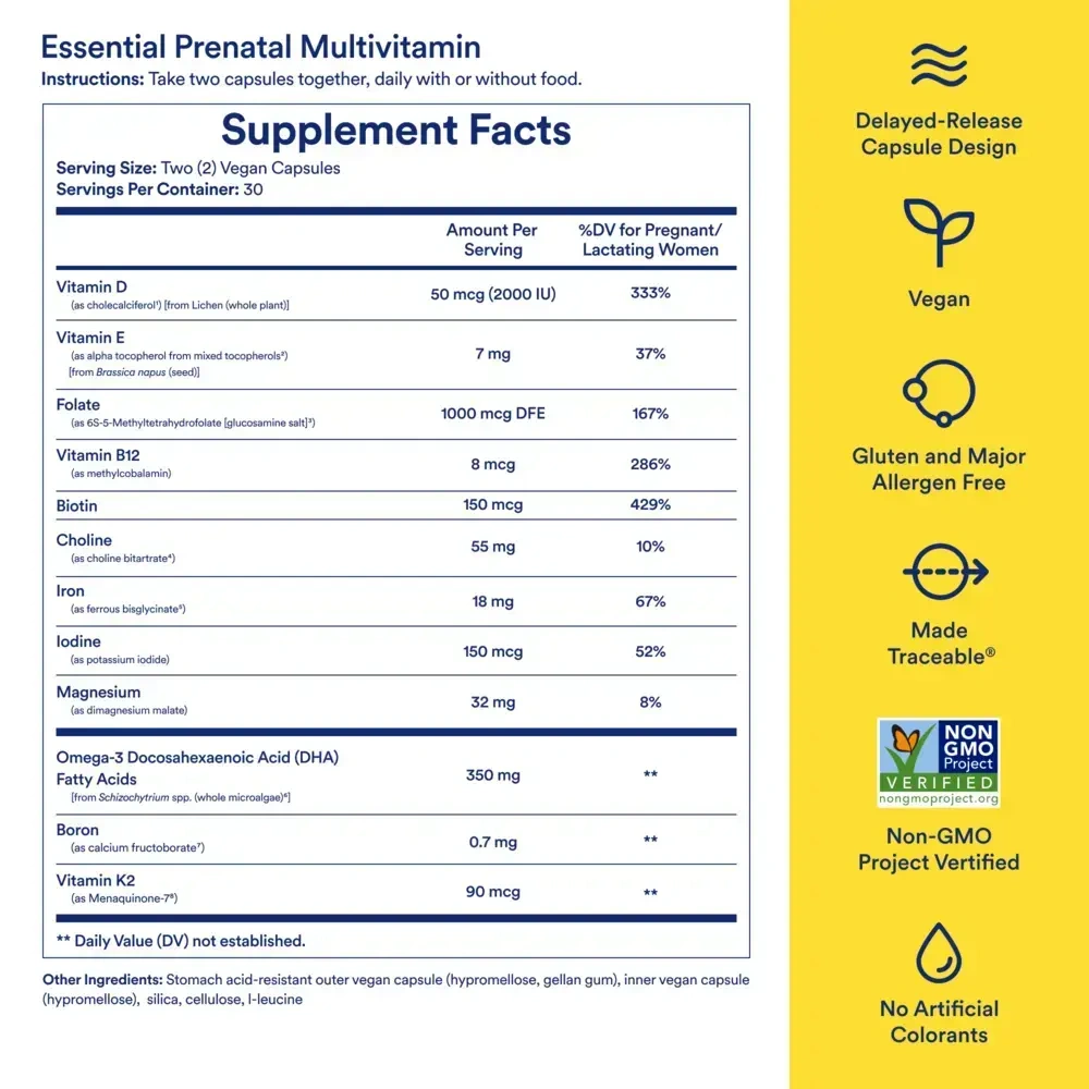 Product image for Essential for Women Prenatal Multivitamin Citrus.