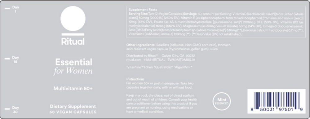Product image for Essential for Women Multivitamin 50+.
