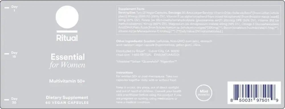 Product image for Essential for Women Multivitamin 50+.