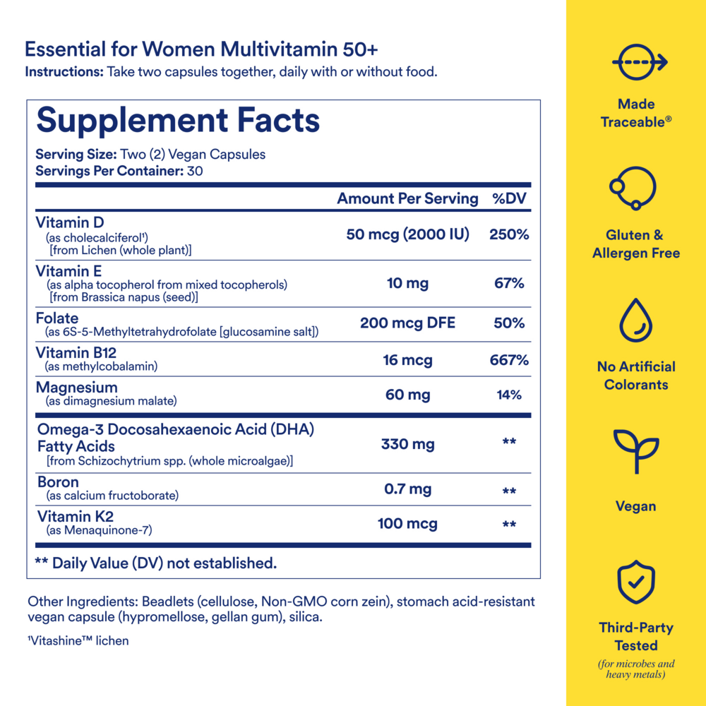 Product image for Essential for Women Multivitamin 50+.