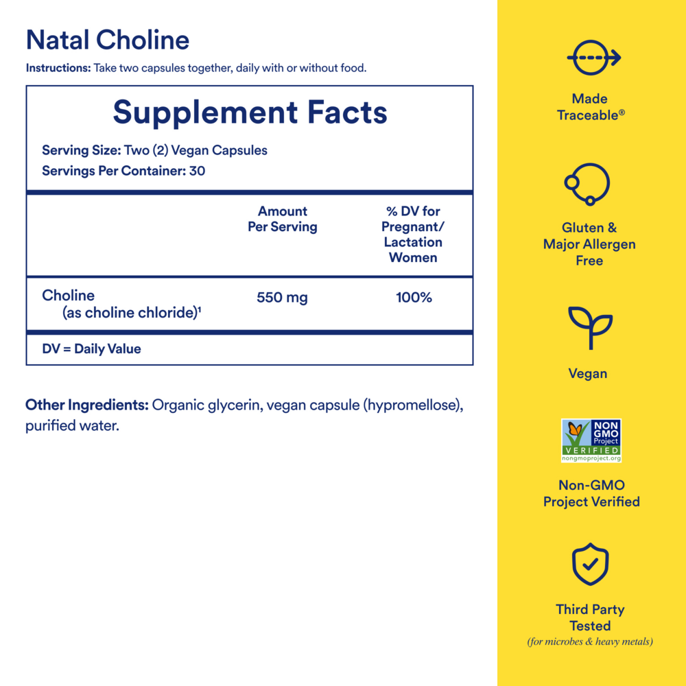 Product image for Natal Choline.