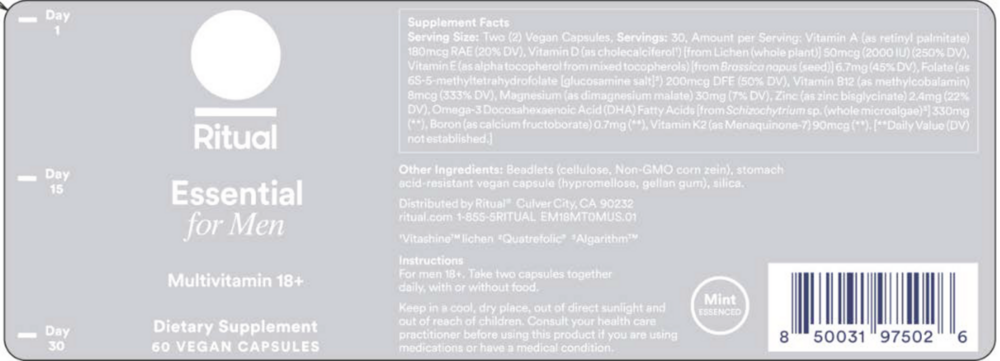 Product image for Essential for Men Multivitamin 18+.