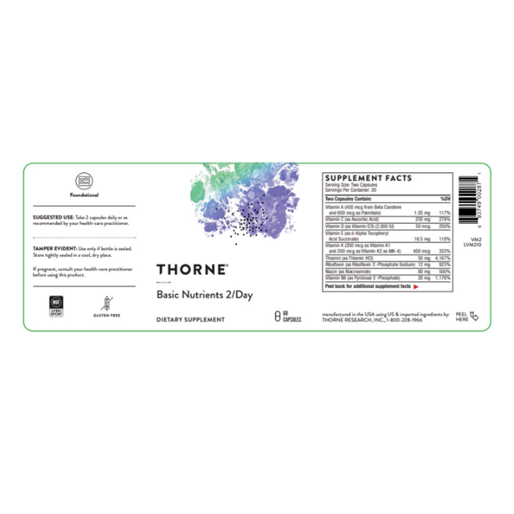 Product image for Basic Nutrients 2&#x2F;Day - NSF.