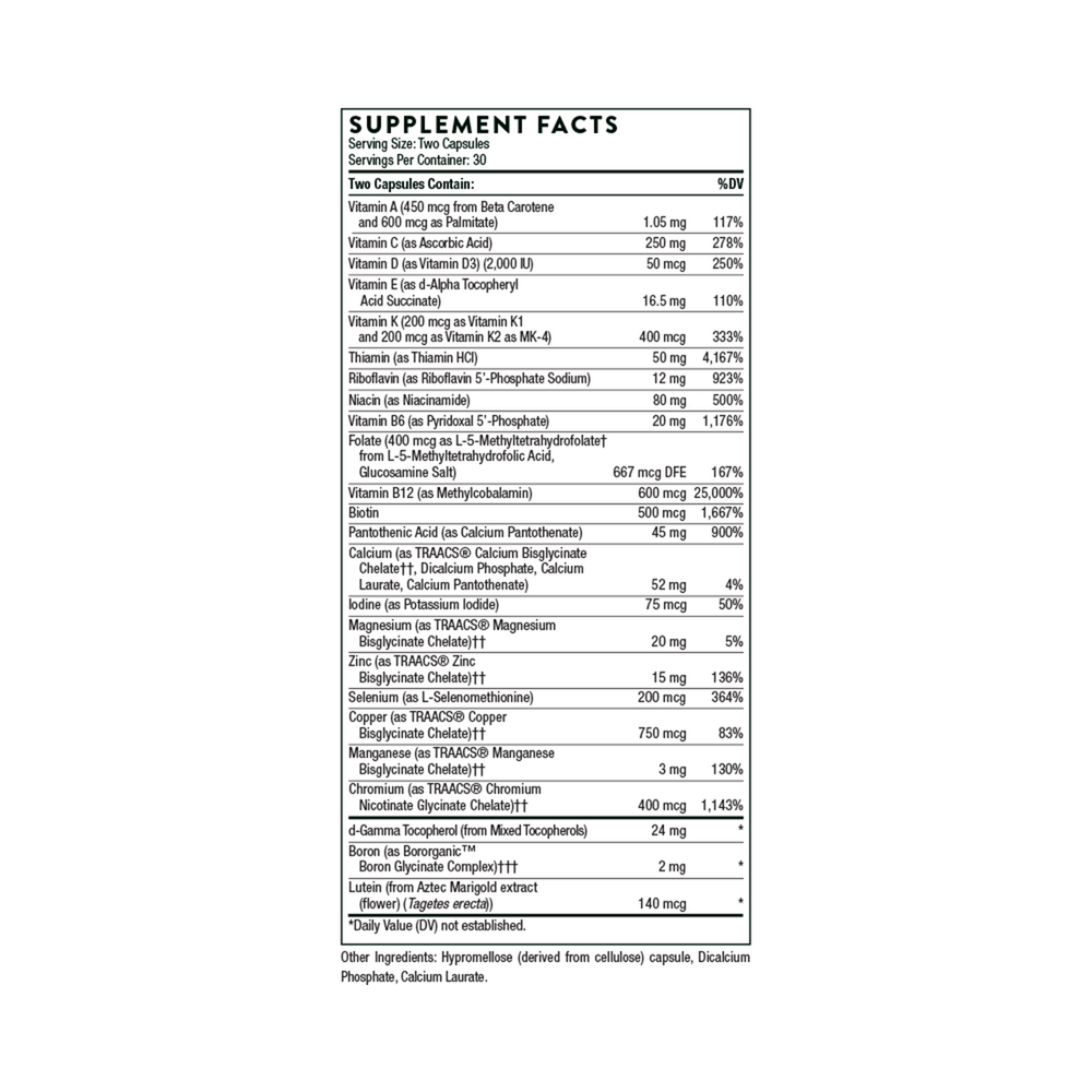 Product image for Basic Nutrients 2/Day - NSF Certified .