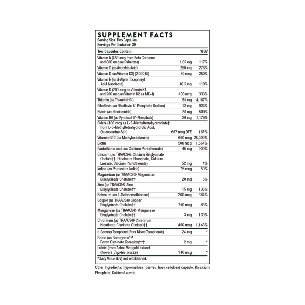 Product image for Basic Nutrients 2/Day - NSF Certified .
