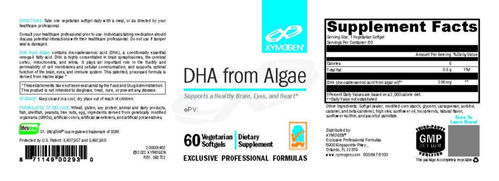 Product image for DHA from Algae.