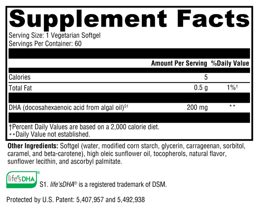 Product image for DHA from Algae.
