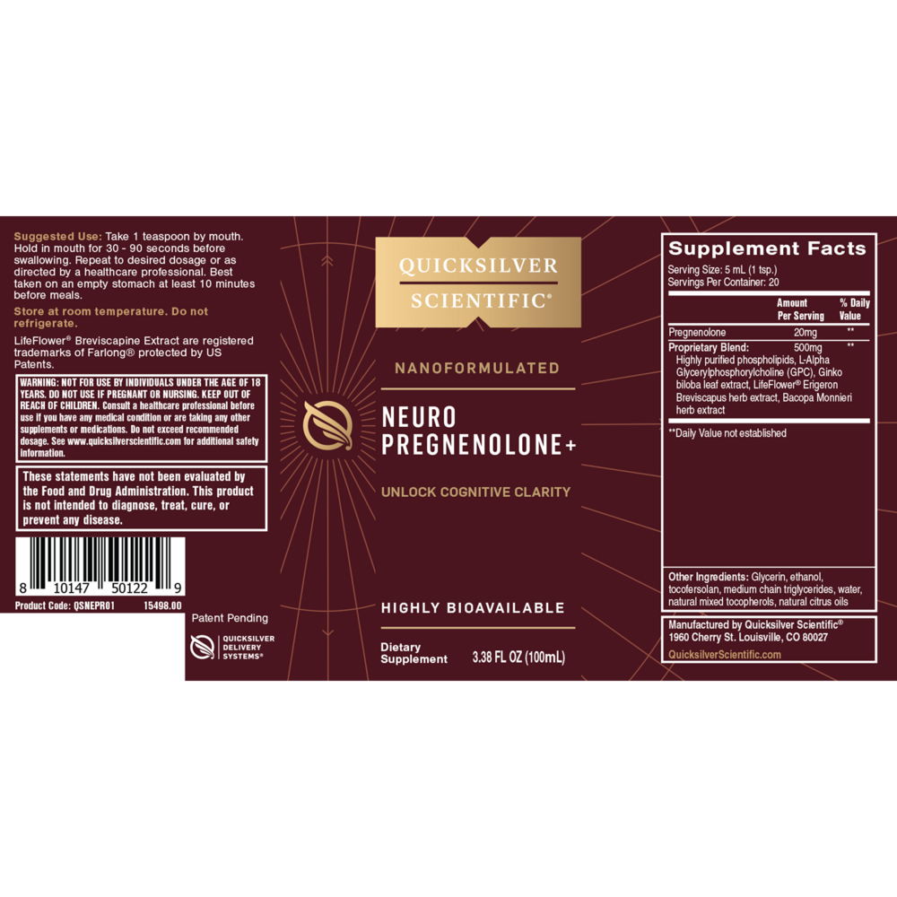 Product image for Neuro Pregnenolone+.