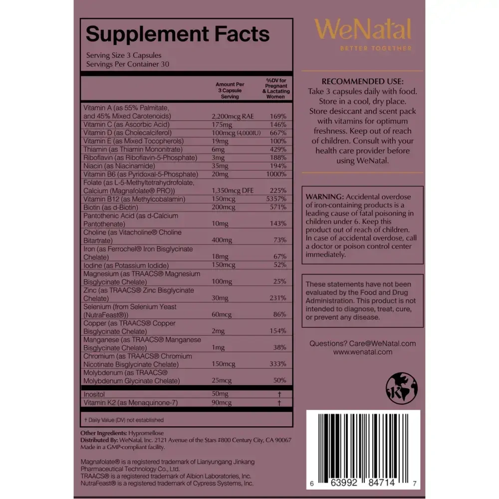 Product image for WeNatal for Her Prenatal.
