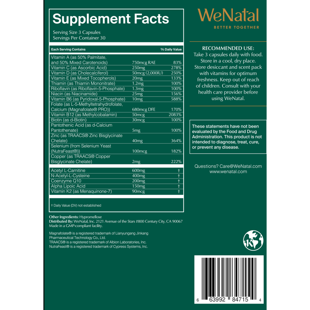 Product image for WeNatal for Him Prenatal.