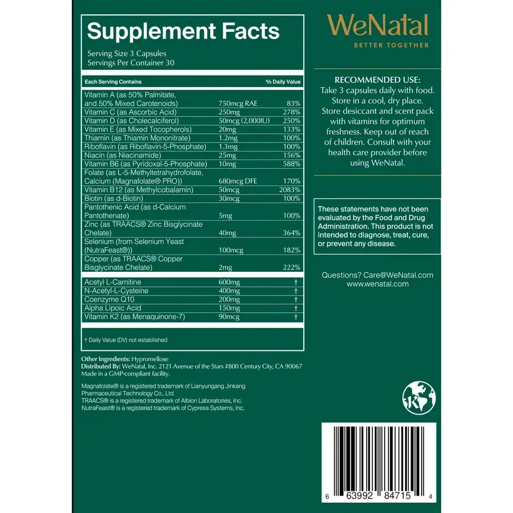 Product image for WeNatal for Him Prenatal.