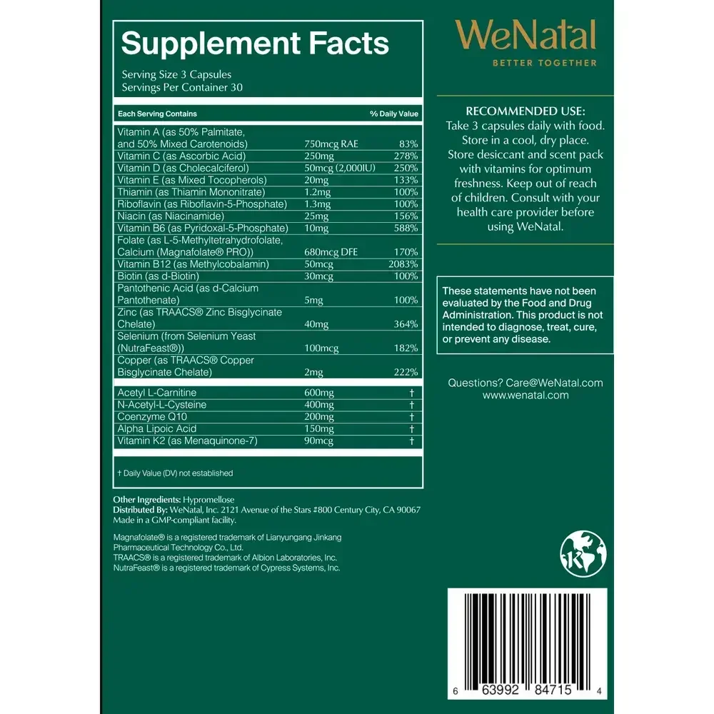 Product image for WeNatal for Him Prenatal.